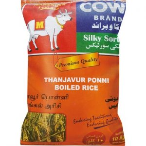 Cow Brand Ponni Boiled Rice - 20kg