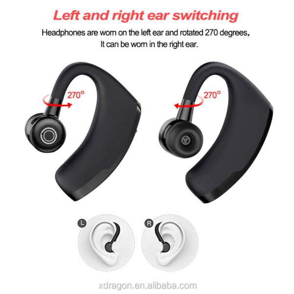 V9 Earphone Headphone Tws Waterproof IPX 5 Wireless Bt v4.1 In ear Microphone Earbuds - Image 3