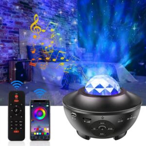 Colorful Starry Sky Lamp smart  Support Voice Music Player new USB with Remote Control Baby Projector Star Night Light