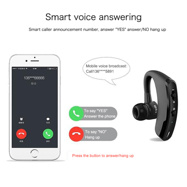 V9 Earphone Headphone Tws Waterproof IPX 5 Wireless Bt v4.1 In ear Microphone Earbuds - Image 5