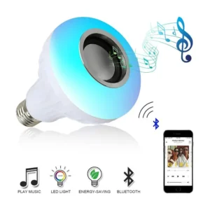 E27 Wireless Bluetooth Speaker+12W RGB Bulb LED Lamp