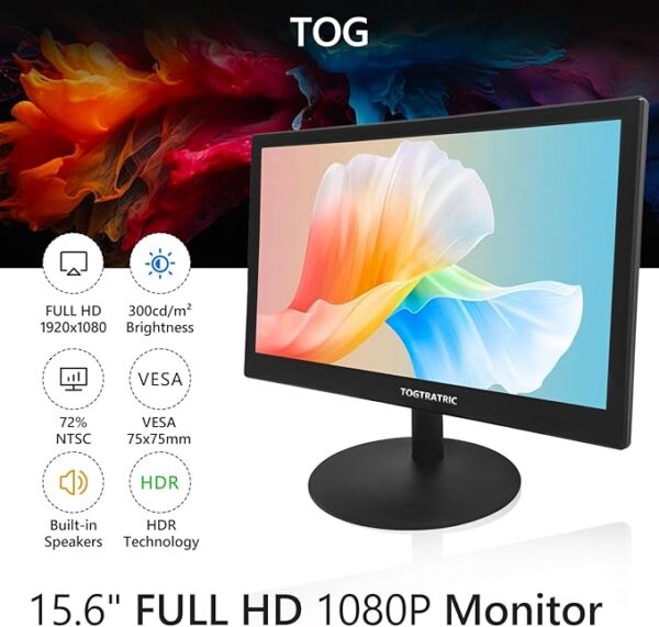 15.6 Inch Small PC Monitor - Image 2