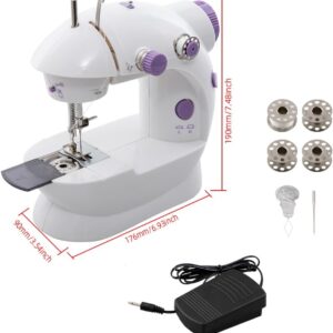 Mini sewing machine, portable sewing machine for beginners adults