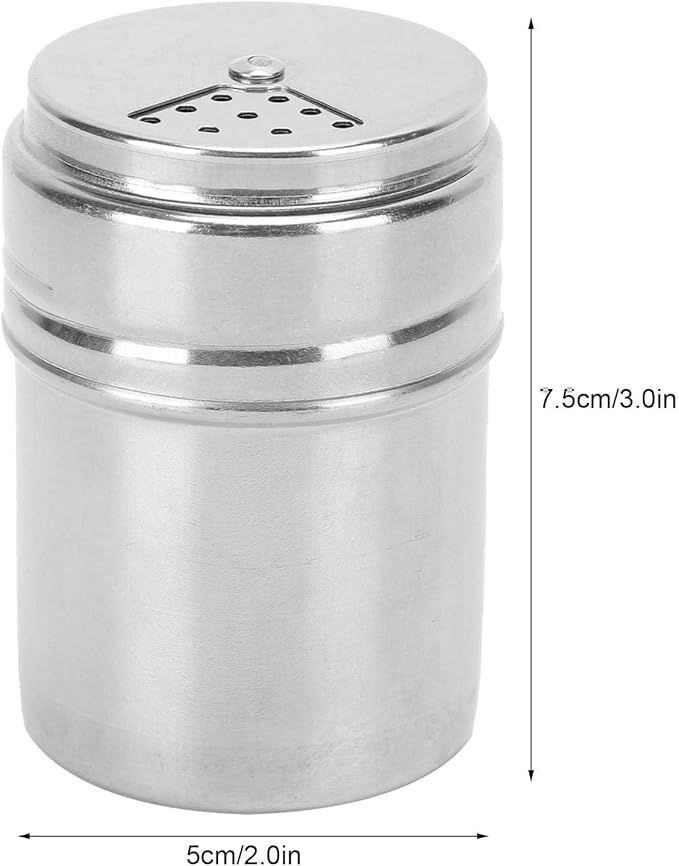 Spice Shaker, Seasoning Bottle Stainless Steel Salt Pepper Shaker